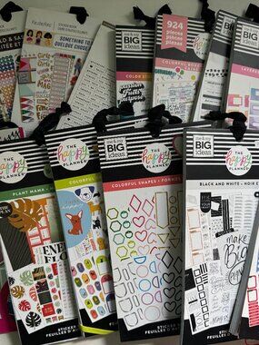 Huge Happy Planner Sticker Book Bundle, 14 Books, Planner Stickers Lot
